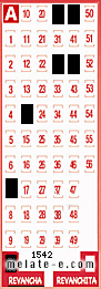 Volante ganador del sorteo 1542 de Revancha