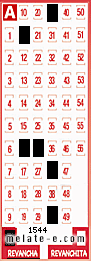 Volante ganador del sorteo 1544 de Revancha