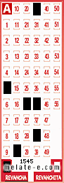 Volante ganador del sorteo 1545 de Revancha