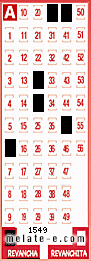 Volante ganador del sorteo 1549 de Revancha