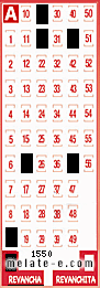 Volante ganador del sorteo 1550 de Revancha