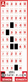 Volante ganador del sorteo 1551 de Revancha