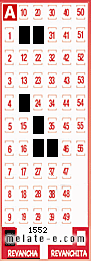Volante ganador del sorteo 1552 de Revancha