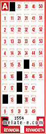 Volante ganador del sorteo 1554 de Revancha