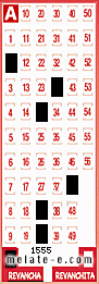 Volante ganador del sorteo 1555 de Revancha