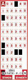 Volante ganador del sorteo 1561 de Revancha