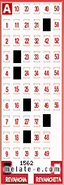 Volante ganador del sorteo 1562 de Revancha