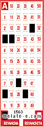 Volante ganador del sorteo 1563 de Revancha