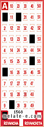 Volante ganador del sorteo 1568 de Revancha