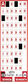 Volante ganador del sorteo 1573 de Revancha