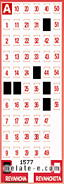 Volante ganador del sorteo 1577 de Revancha