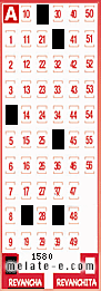 Volante ganador del sorteo 1580 de Revancha