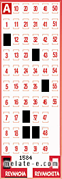 Volante ganador del sorteo 1584 de Revancha