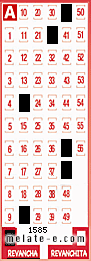 Volante ganador del sorteo 1585 de Revancha