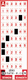Volante ganador del sorteo 1593 de Revancha