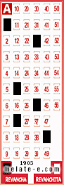 Volante ganador del sorteo 1903 de Revancha