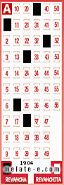 Volante ganador del sorteo 1904 de Revancha