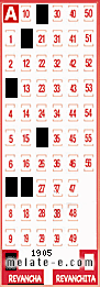 Volante ganador del sorteo 1905 de Revancha
