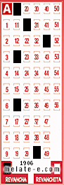 Volante ganador del sorteo 1906 de Revancha