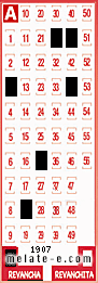 Volante ganador del sorteo 1907 de Revancha