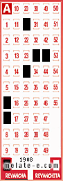 Volante ganador del sorteo 1908 de Revancha