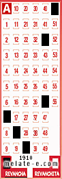 Volante ganador del sorteo 1910 de Revancha