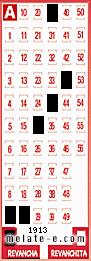 Volante ganador del sorteo 1913 de Revancha