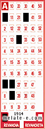 Volante ganador del sorteo 1914 de Revancha