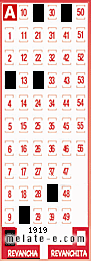 Volante ganador del sorteo 1919 de Revancha