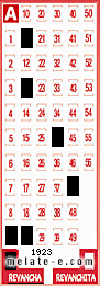 Volante ganador del sorteo 1923 de Revancha