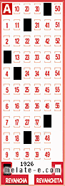 Volante ganador del sorteo 1926 de Revancha