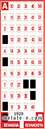 Volante ganador del sorteo 1928 de Revancha
