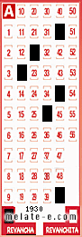 Volante ganador del sorteo 1930 de Revancha
