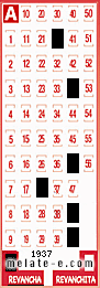 Volante ganador del sorteo 1937 de Revancha