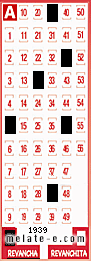Volante ganador del sorteo 1939 de Revancha