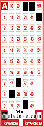 Volante ganador del sorteo 1940 de Revancha