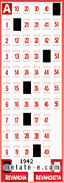 Volante ganador del sorteo 1942 de Revancha