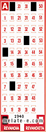 Volante ganador del sorteo 1948 de Revancha