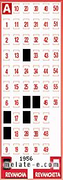 Volante ganador del sorteo 1956 de Revancha