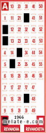 Volante ganador del sorteo 1966 de Revancha