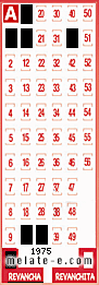 Volante ganador del sorteo 1975 de Revancha