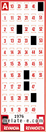 Volante ganador del sorteo 1976 de Revancha