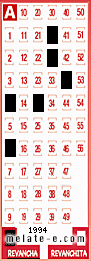 Volante ganador del sorteo 1994 de Revancha