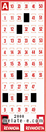 Volante ganador del sorteo 2000 de Revancha