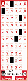 Volante ganador del sorteo 2001 de Revancha