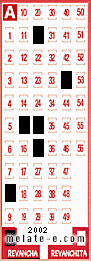 Volante ganador del sorteo 2002 de Revancha