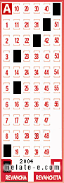 Volante ganador del sorteo 2004 de Revancha