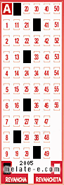 Volante ganador del sorteo 2005 de Revancha