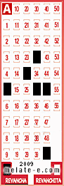 Volante ganador del sorteo 2009 de Revancha