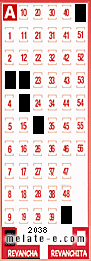 Volante ganador del sorteo 2038 de Revancha